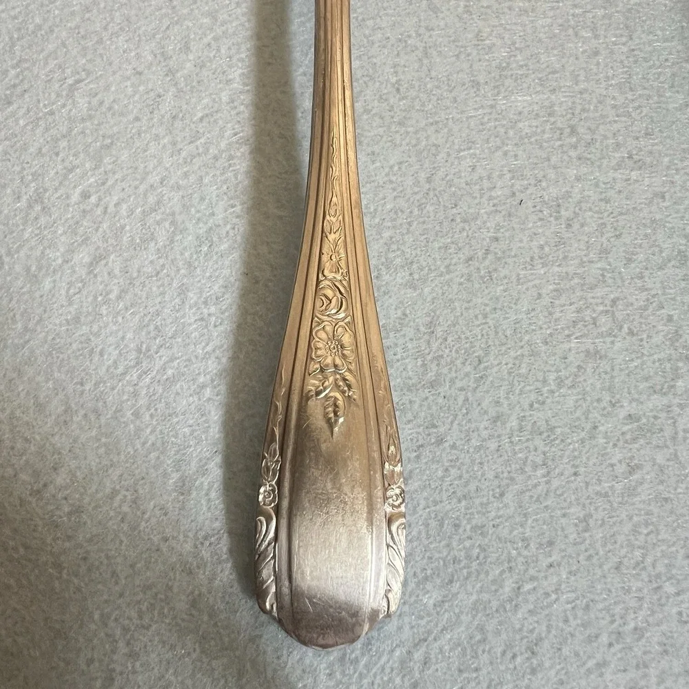 Silver Plated Flatware By CATARACT Plate Co. Ornate Flower Design fair condition